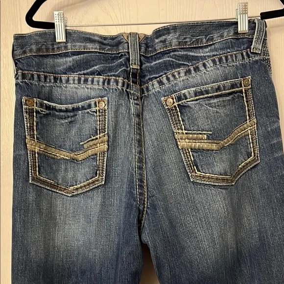 Ariat Blue Straight Jeans Classic Denim Style - Picture 8 of 9